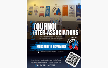 Remerciements pour le Tournoi Inter-Associations – 19/11/2025 à Châteaudun